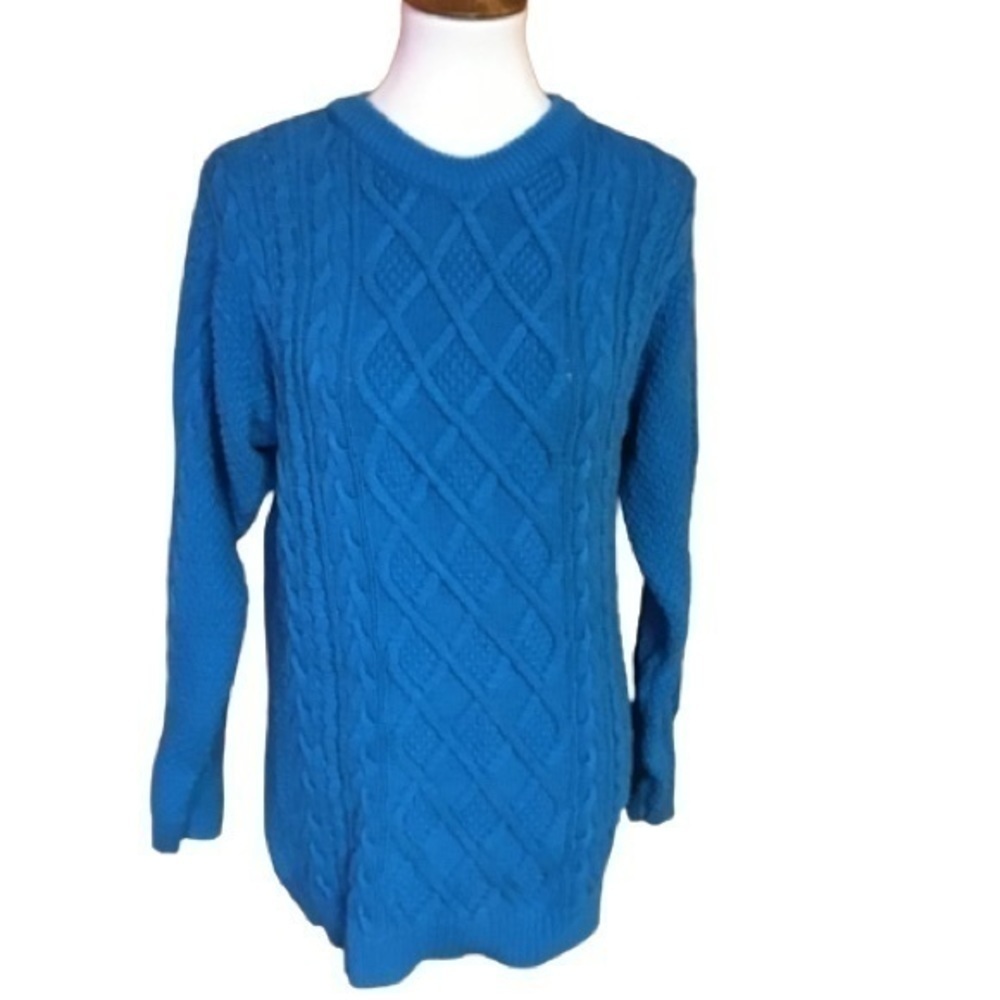 Vintage 90s oversized blue sweater